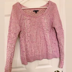 American Eagle Knit Sweater, light pink
